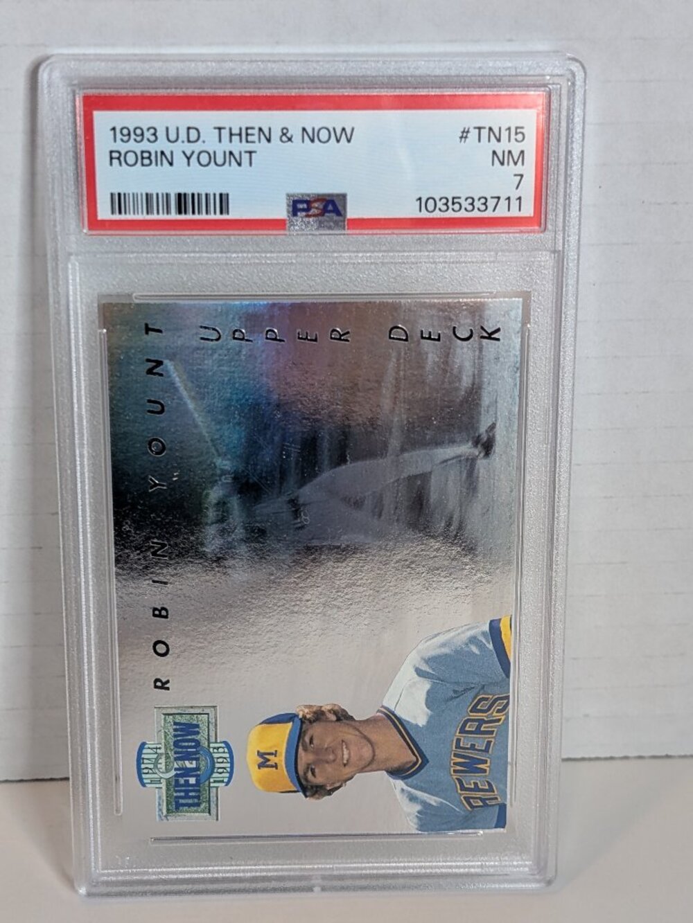 1993  Upper Deck Baseball - THEN & NOW  Robin Yount  #TN15 NM 7
